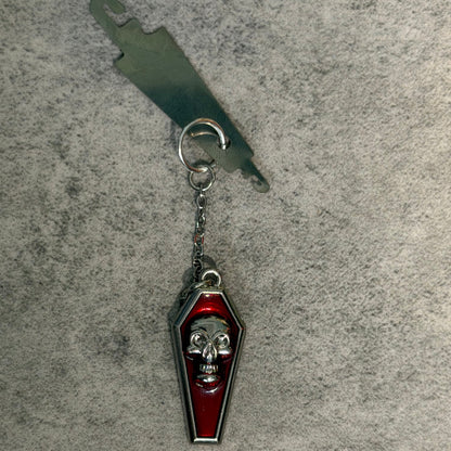 Witchy Gothic Coffin Skull Magnetic Enamel Needle Minder with Threader for Cross Stitch Embroidery Needle Nanny PICK YOUR STYLE