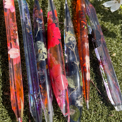 Handmade Floral Resin Pens