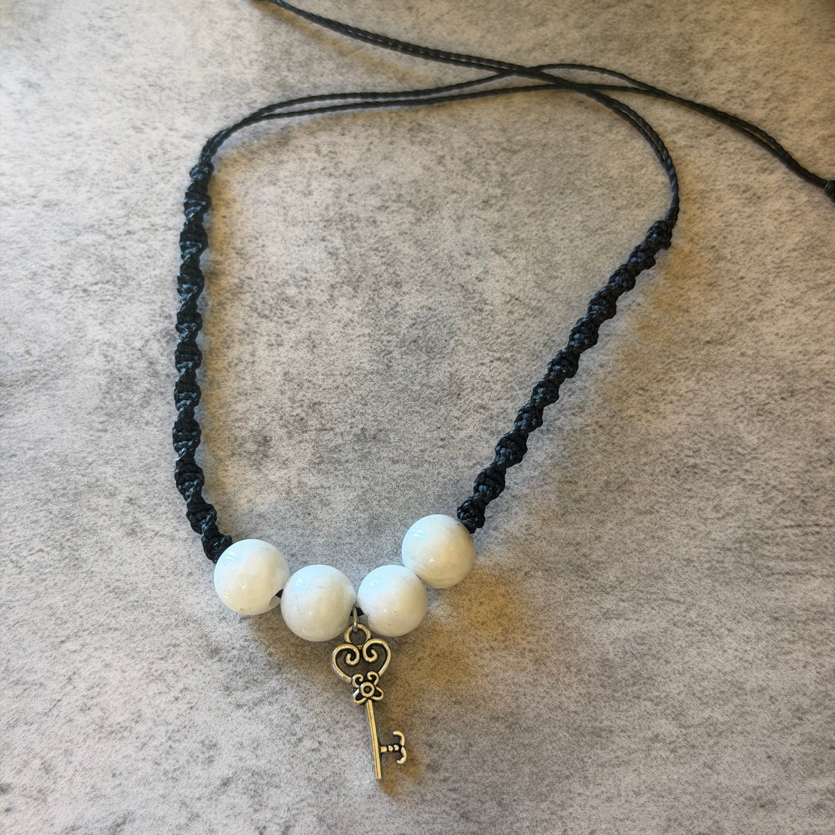 Macrame Spiral Moonstone Bracelets