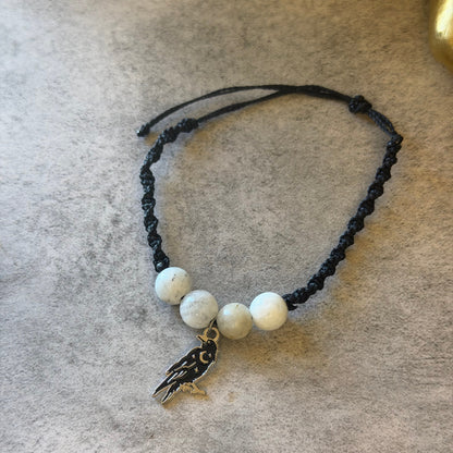 Macrame Spiral Moonstone Bracelets