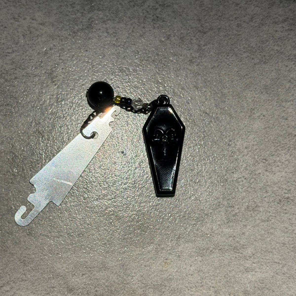 Witchy Gothic Coffin Skull Magnetic Enamel Needle Minder with Threader for Cross Stitch Embroidery Needle Nanny PICK YOUR STYLE