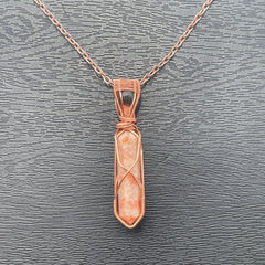 Sunstone x Smoked Opal Pendant