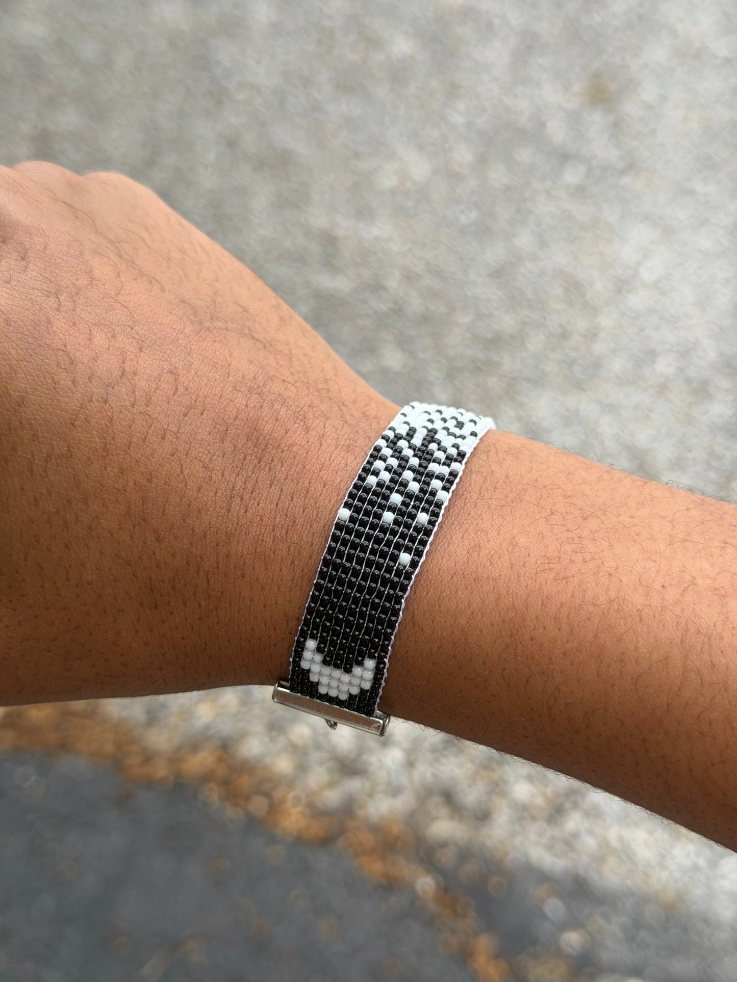 Loom Beaded Y2K Witchy Moon Phase Cuff Bracelet