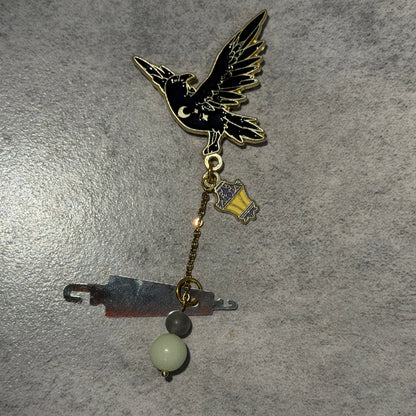Witchy Glow in the Dark Gothic Alternative Needle Minder with Threader