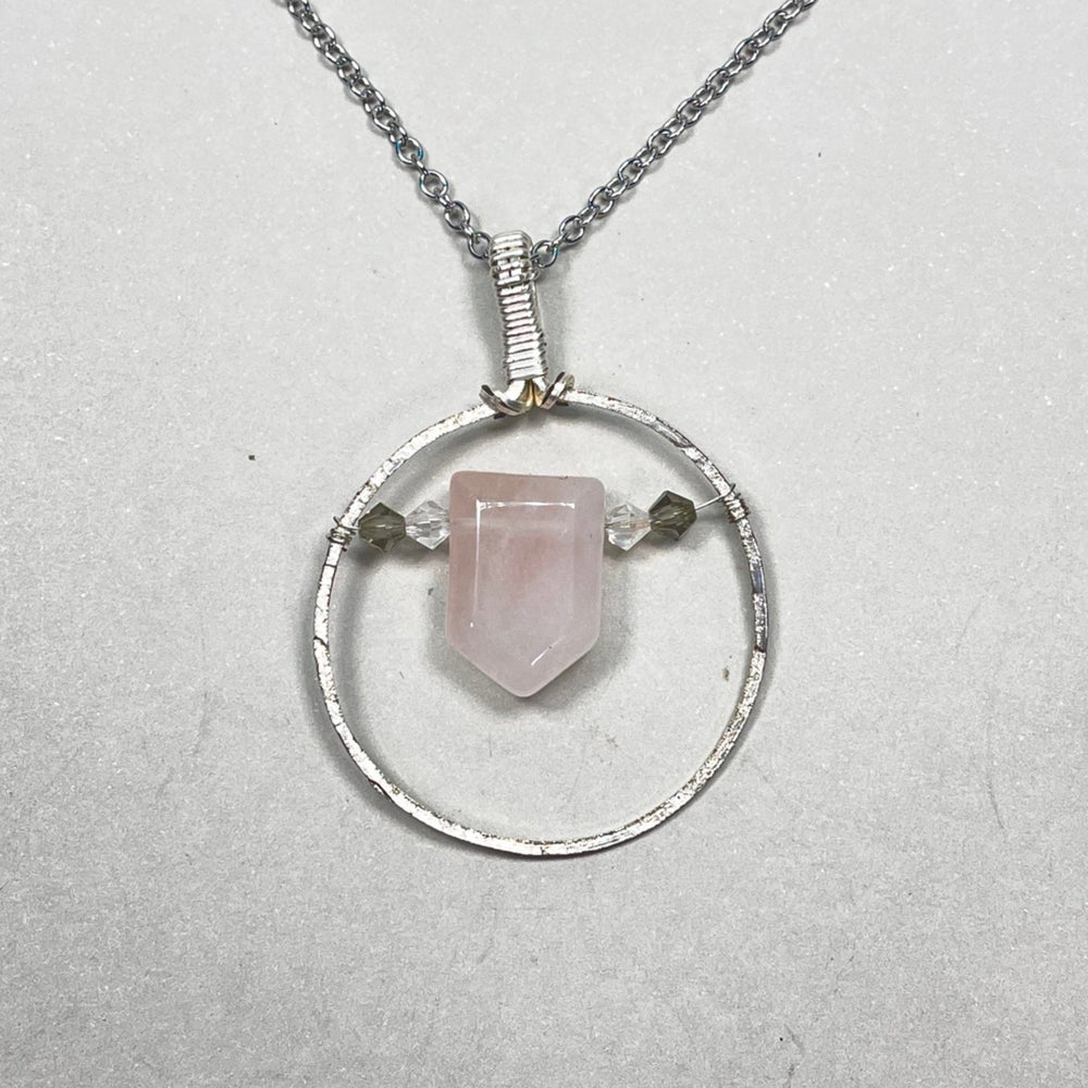 Rose Quartz Portal Pendants