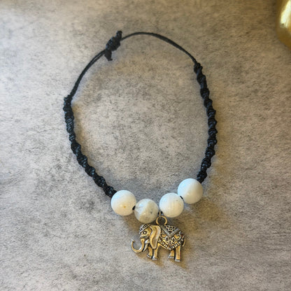 Macrame Spiral Moonstone Bracelets