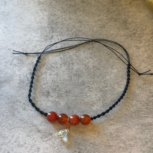 Macrame Carnelian Bracelets