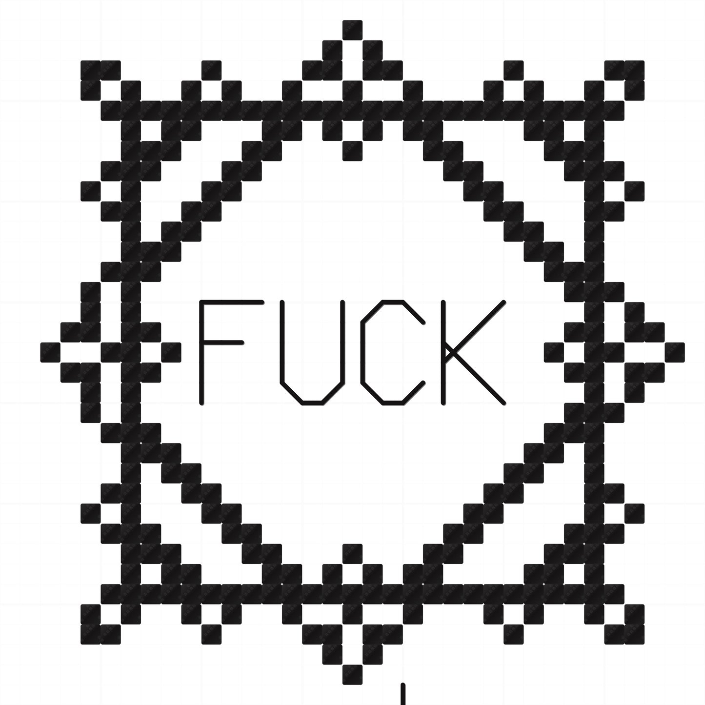 Free Framed Vulgar Outline Cross Stitch Patterns