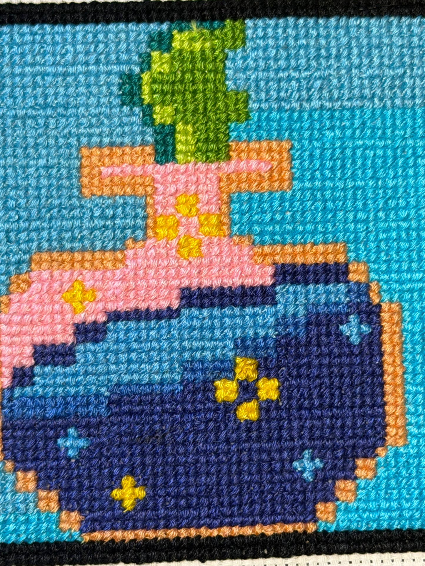 Peachy Space Potion Counted Cross Stitch Pattern
