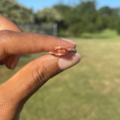 Copper Sunstone Ring