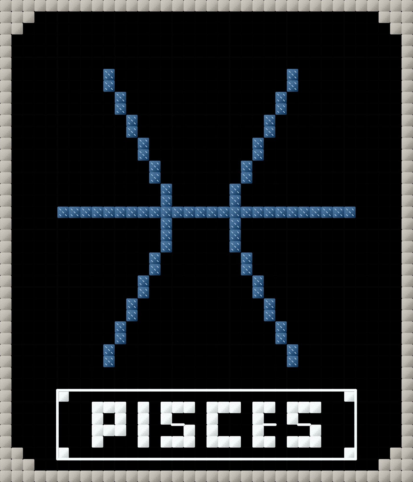 Pisces Zodiac Cross Stitch Pattern