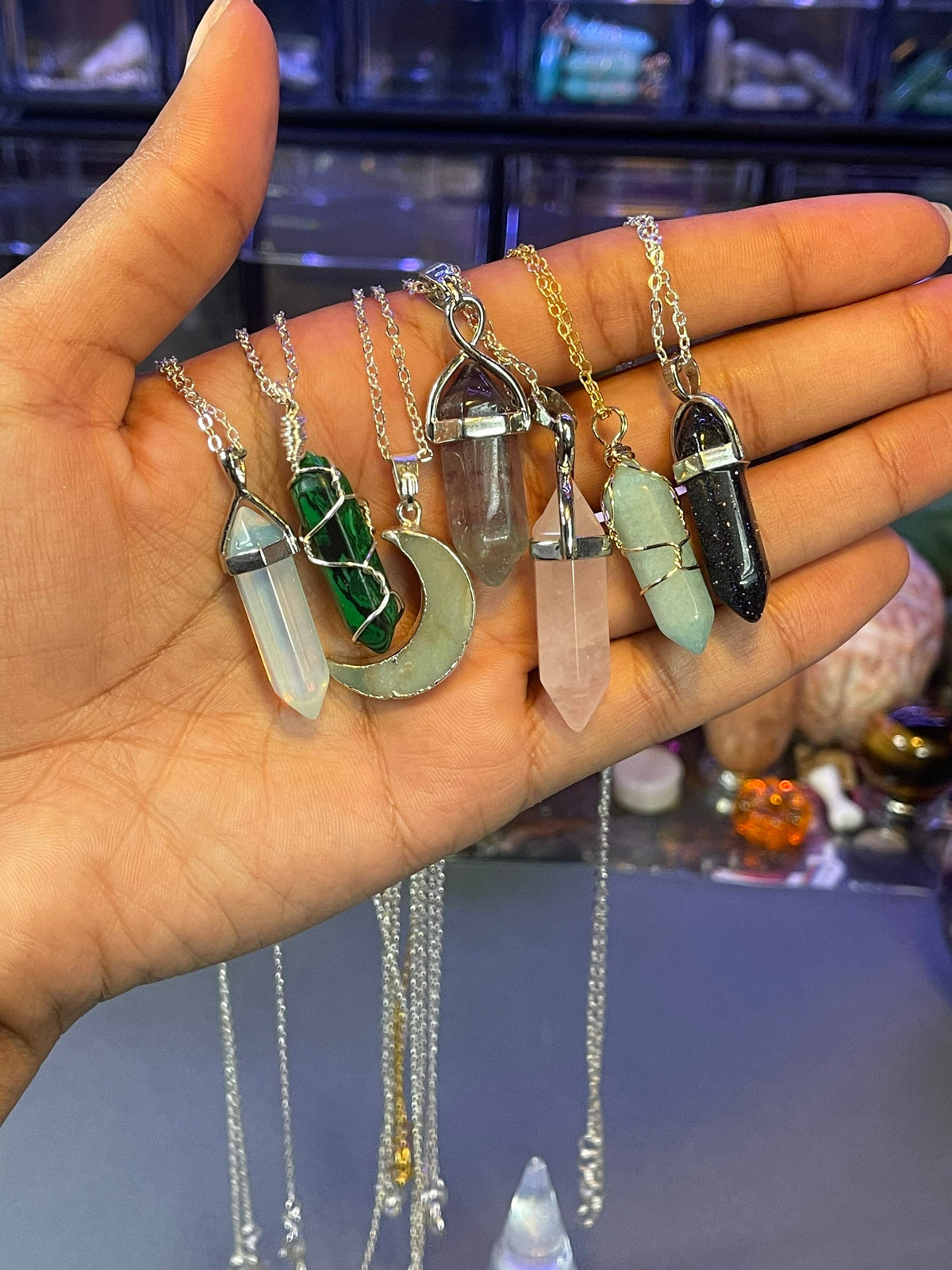 Crystal Point Necklaces