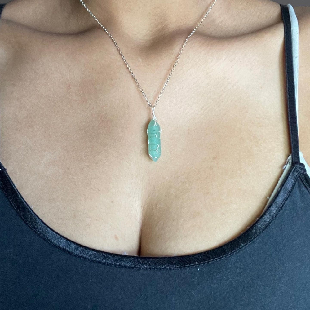 Wire Wrapped Crystal Point Necklace: Handmade Healing Jewelry