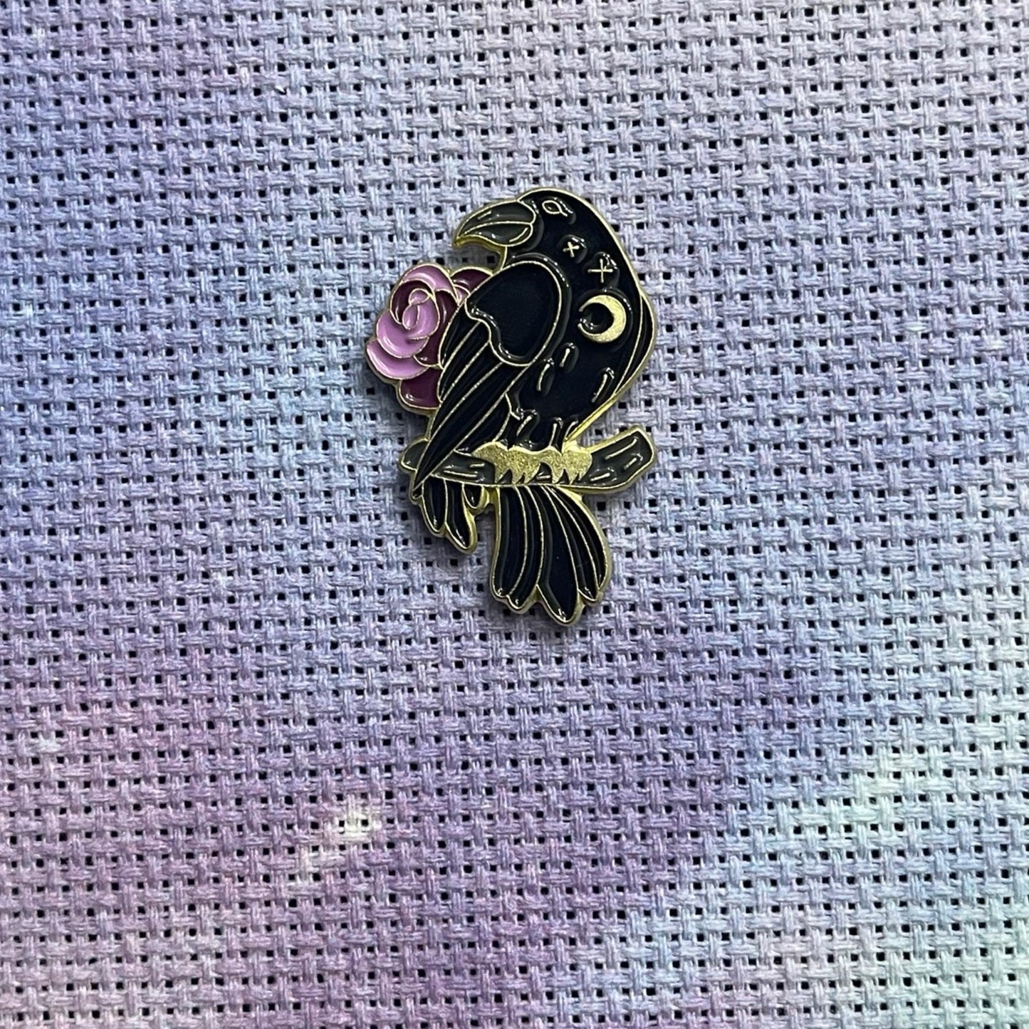 Witchy Gothic Crow Raven Corvid Magnetic Enamel Needle Minder for Cross Stitch Embroidery Needle Nanny PICK YOUR STYLE