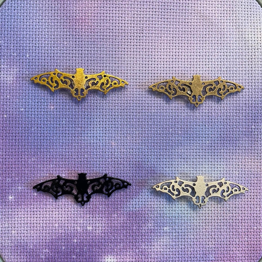 Filigree Bat Witchy Gothic Magnetic Needle Minder for Cross Stitch Embroidery Needle Nanny PICK YOUR STYLE