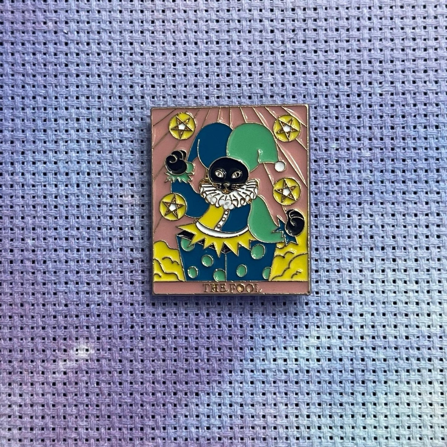 Cat Tarot Card Witchy Magnetic Enamel Needle Minder for Cross Stitch Embroidery Needle Nanny PICK YOUR STYLE