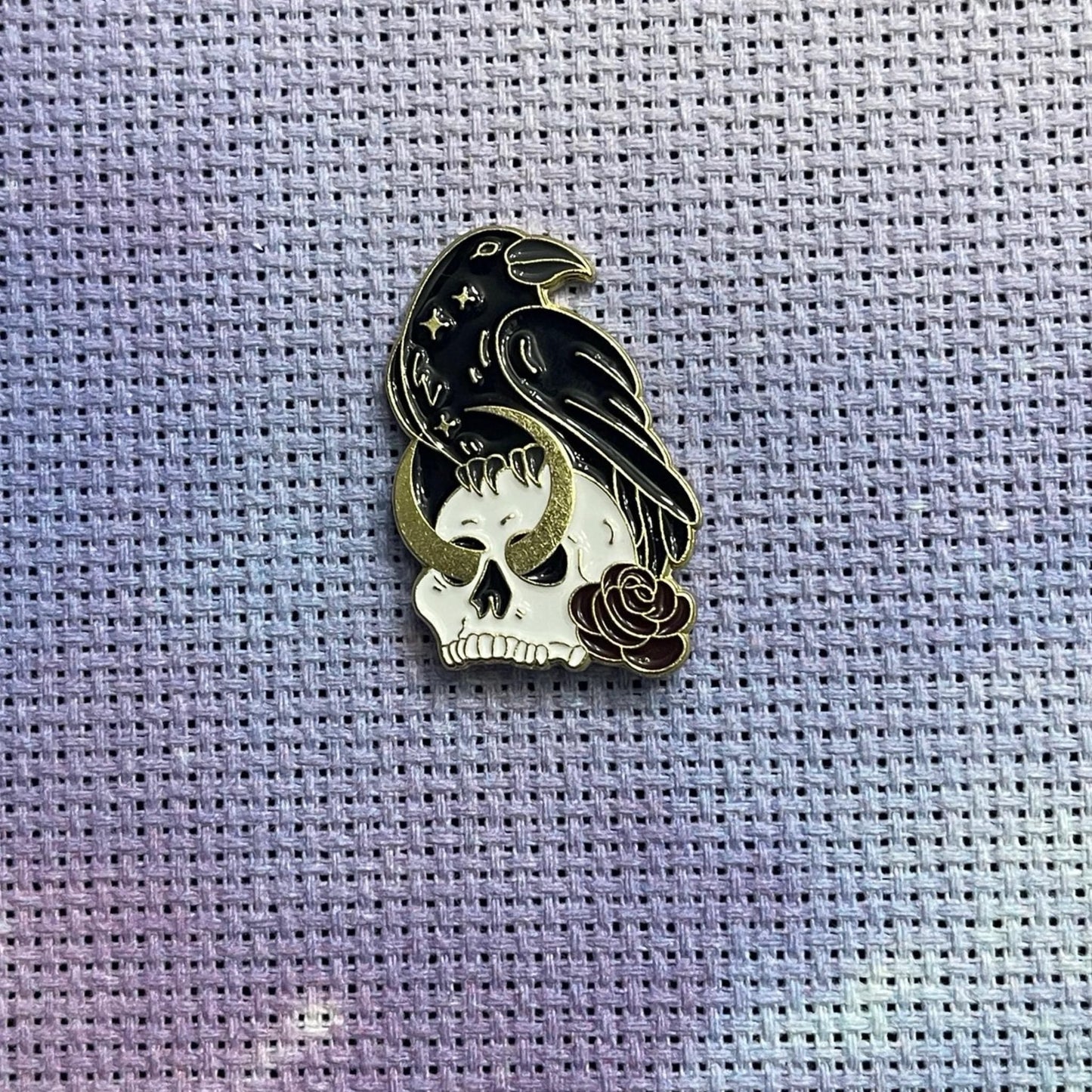 Witchy Gothic Crow Raven Corvid Magnetic Enamel Needle Minder for Cross Stitch Embroidery Needle Nanny PICK YOUR STYLE