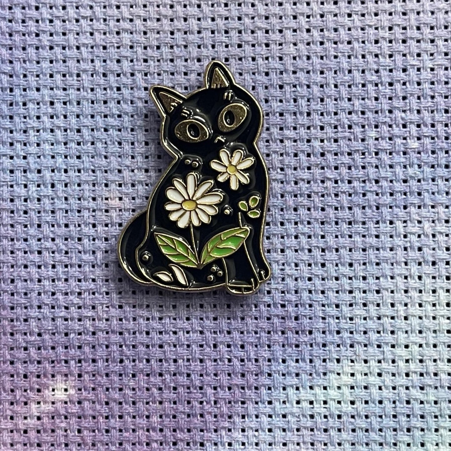 Witchy Cat Magnetic Enamel Needle Minder for Cross Stitch Embroidery Needle Nanny PICK YOUR STYLE