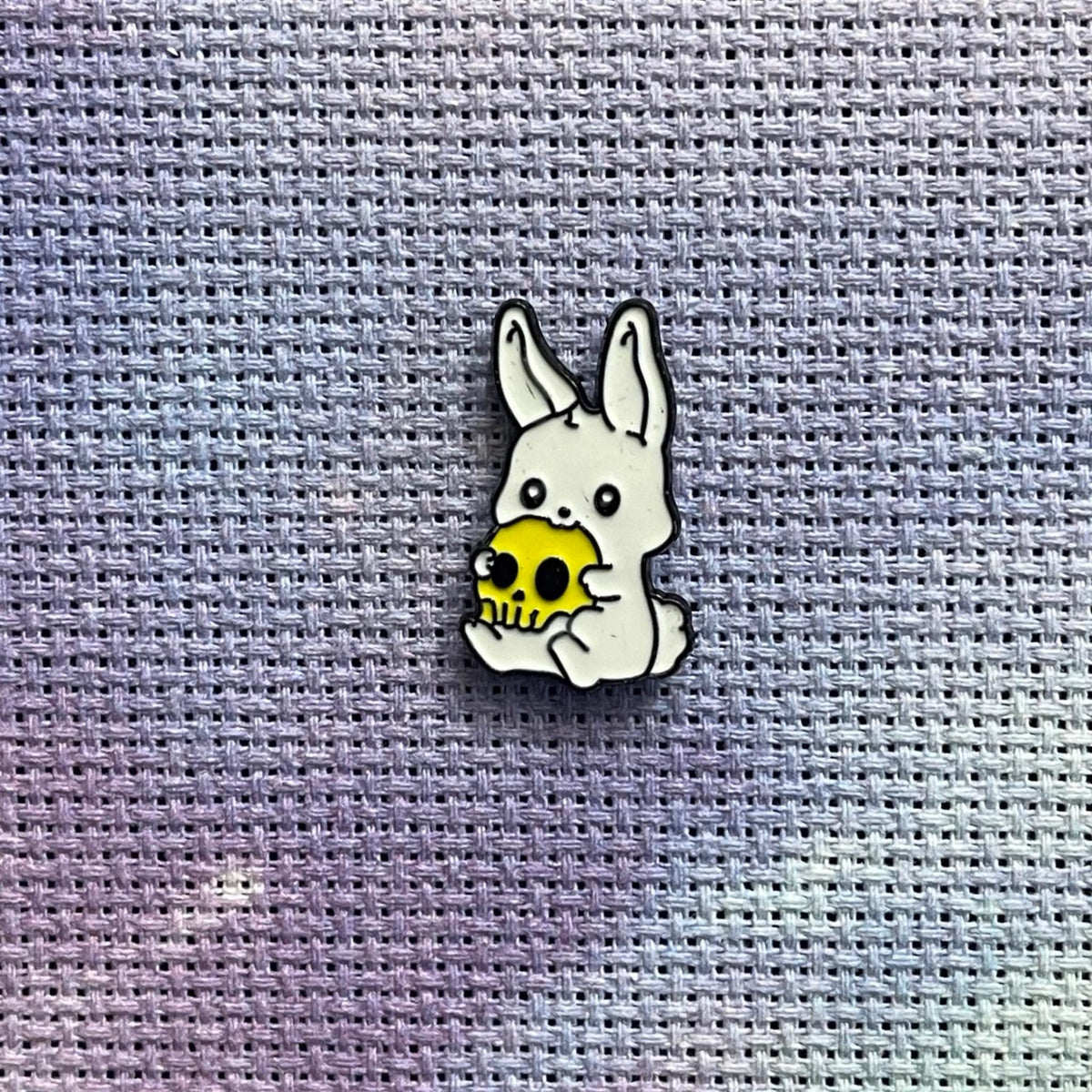 Witchy Alternative Halloween Enamel Needle Minder: Gothic Cross Stitch Needle Nanny