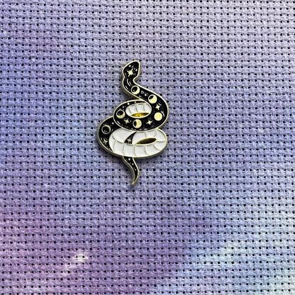 Witchy Gothic Snake Magnetic Enamel Needle Minder for Cross Stitch Embroidery Needle Nanny PICK YOUR STYLE