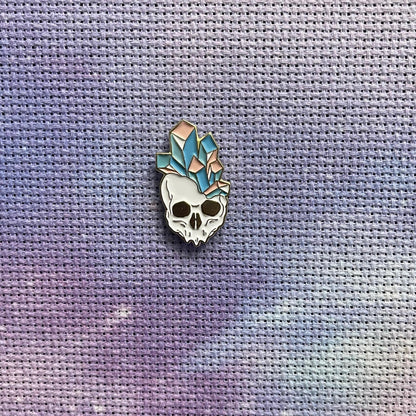 Witchy Gothic Crystal Skull Magnetic Enamel Needle Minder for Cross Stitch Embroidery Needle Nanny PICK YOUR STYLE