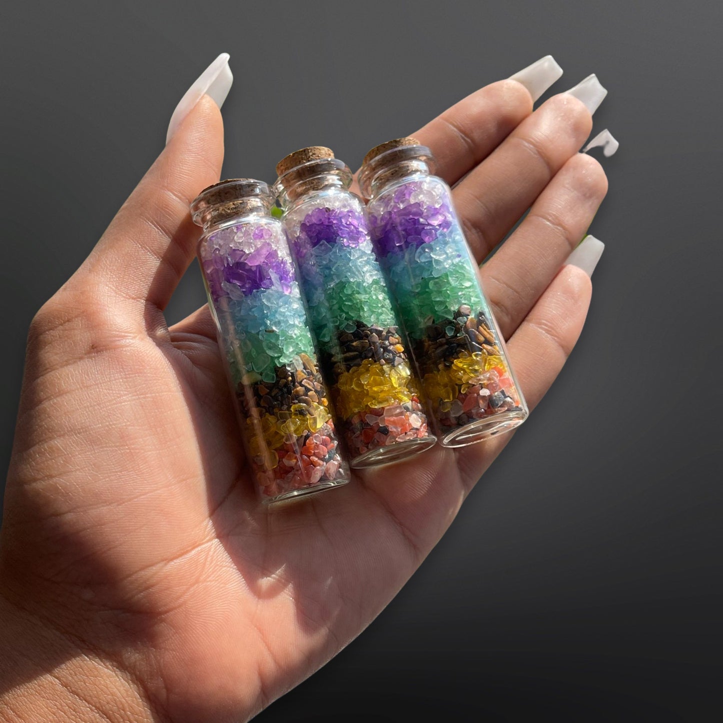 Rainbow Crystal Jars