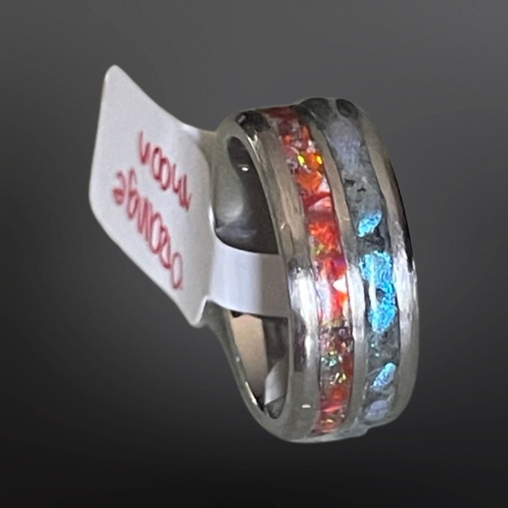 Orange Moon Dual Inlay Ring