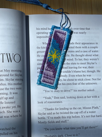 Galaxy Bookmark Counted Cross Stitch Pattern