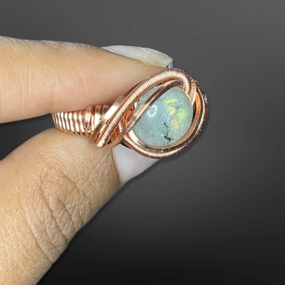 “Sunset Superior” Labradorite Ring