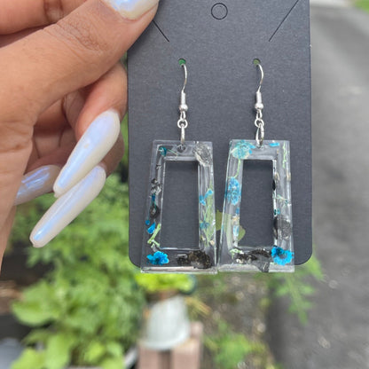 Floral Resin Earrings