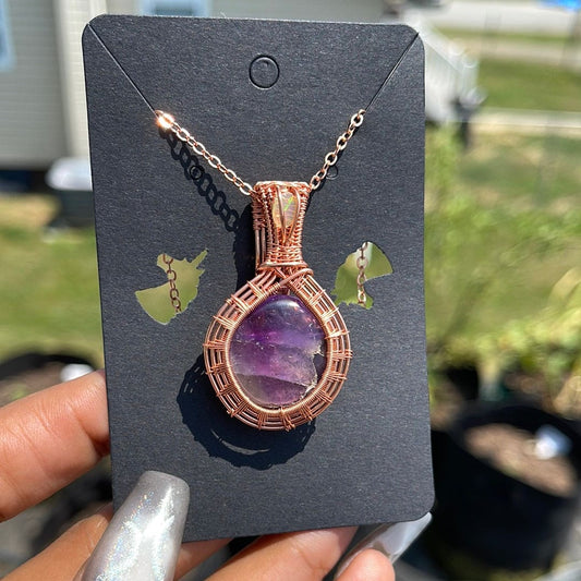 Amethyst x Opal Sunburst Pendant