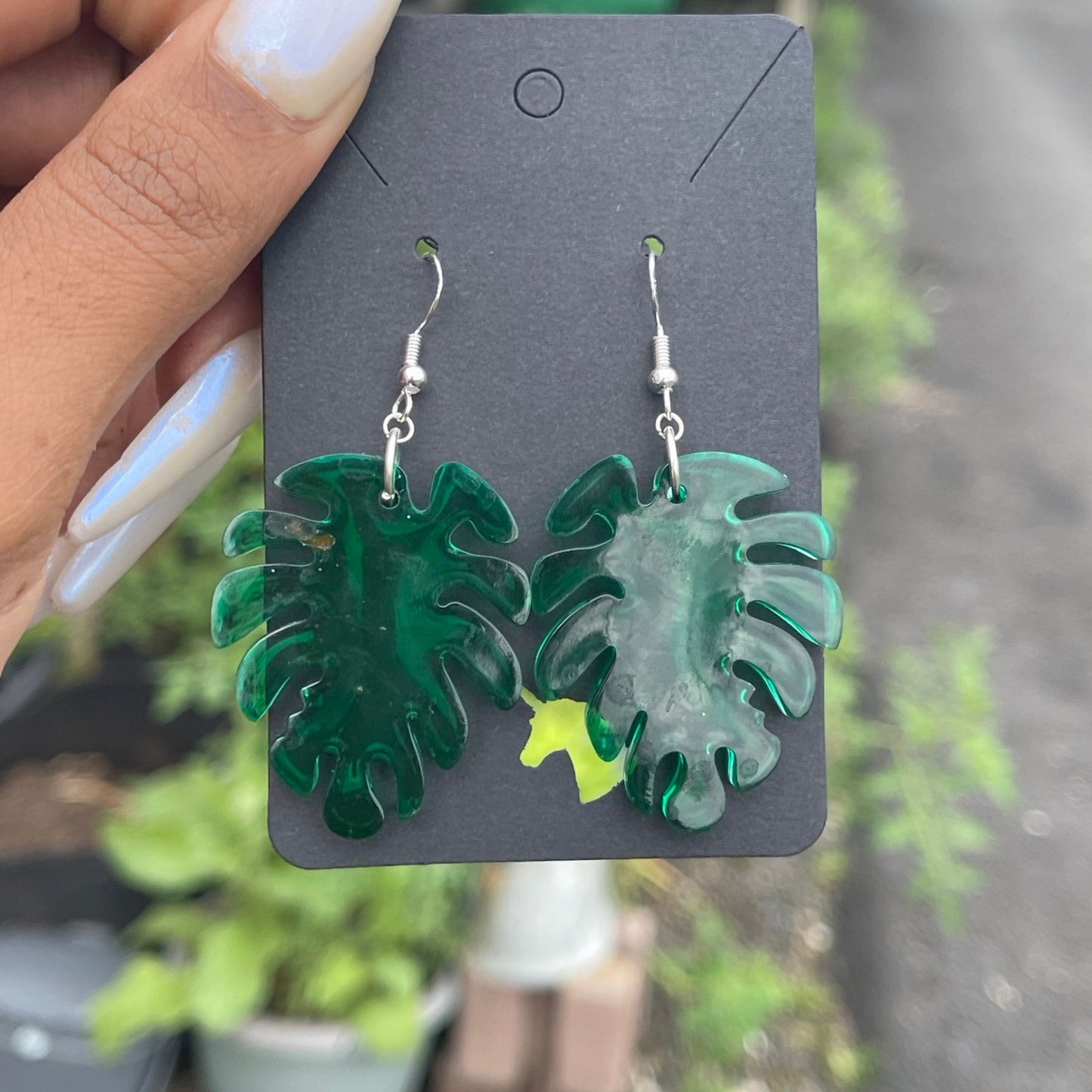 Floral Resin Earrings