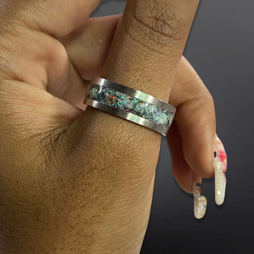 “Cleo” Opal Inlay Ring