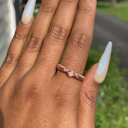 Adjustable Opal Rings