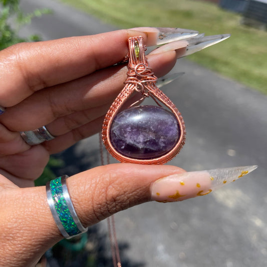 Amethyst x Peridot Pendant