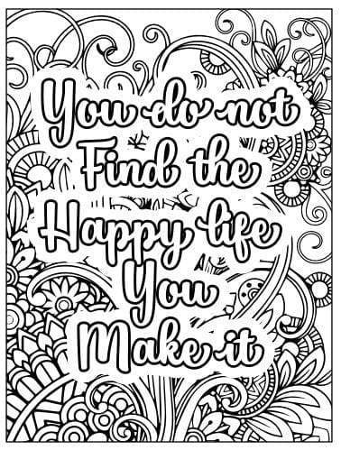100+ Page Motivational Coloring Book