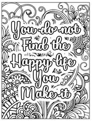 100+ Page Motivational Coloring Book