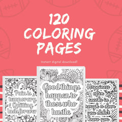 120 Motivational Quote Mandala Coloring Book Pages
