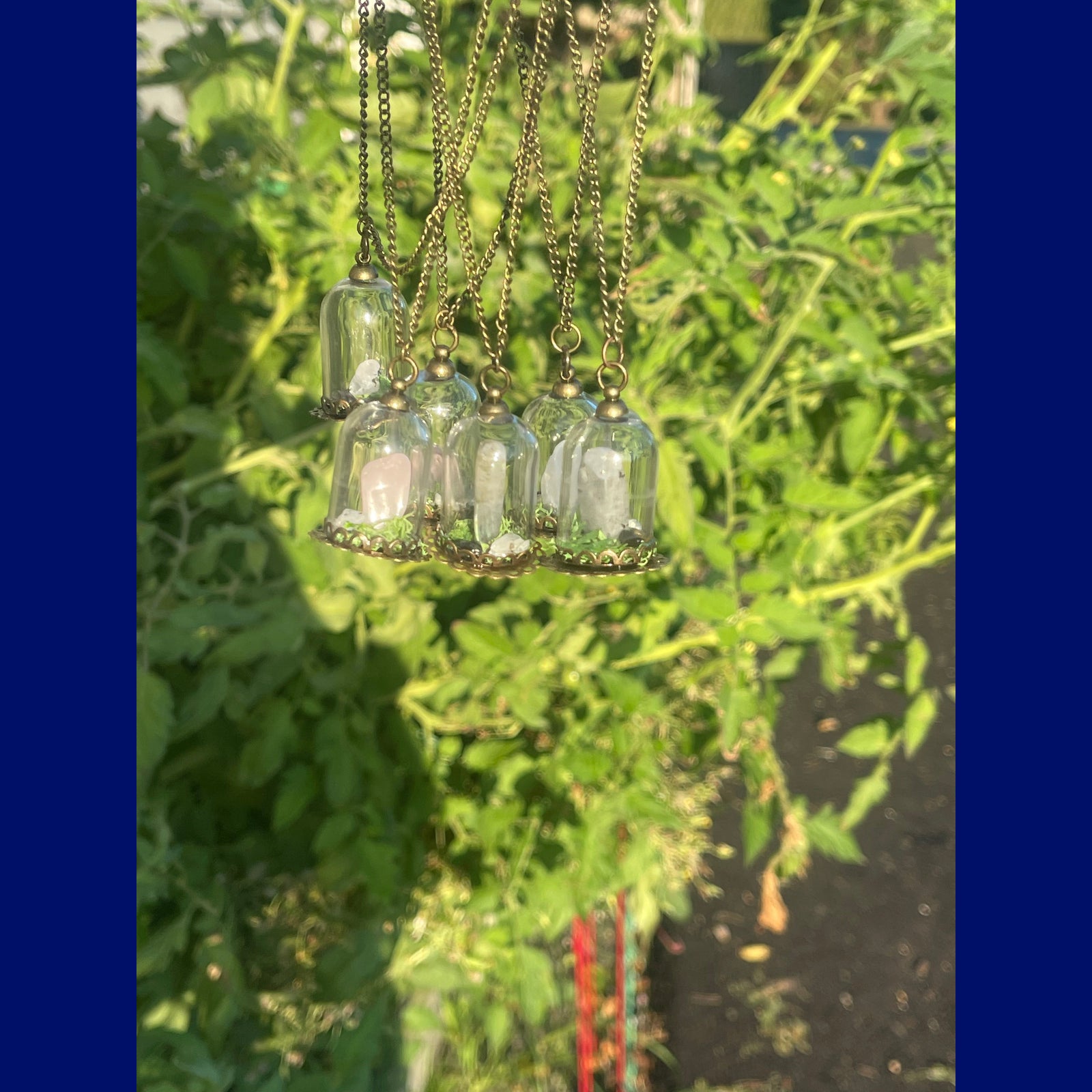 Crystal Terrarium Necklaces thehackedunicorn 
