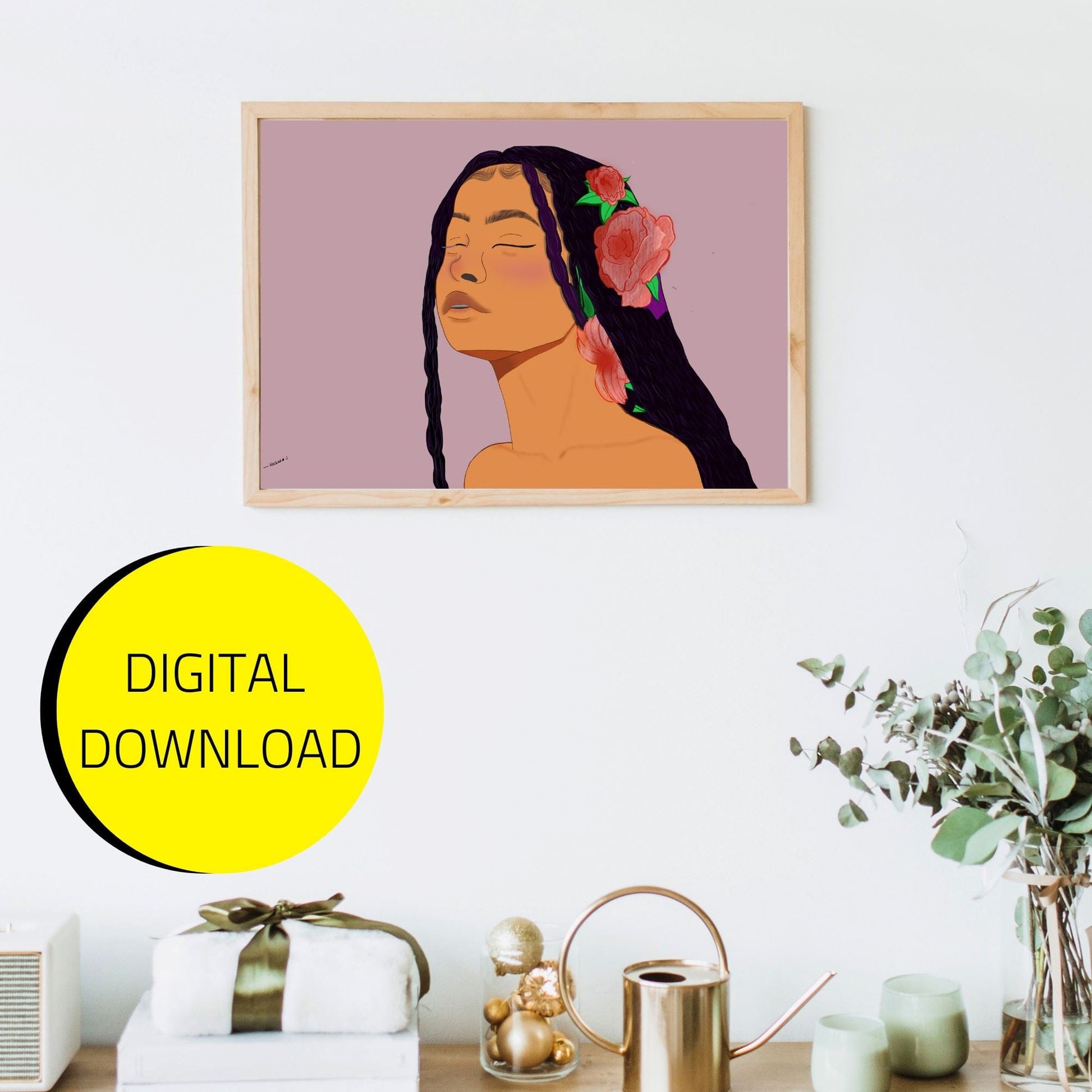 Flower Girl Print thehackedunicorn 