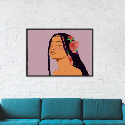 Flower Girl Print thehackedunicorn 