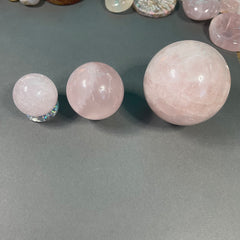 Rose Quartz Spheres