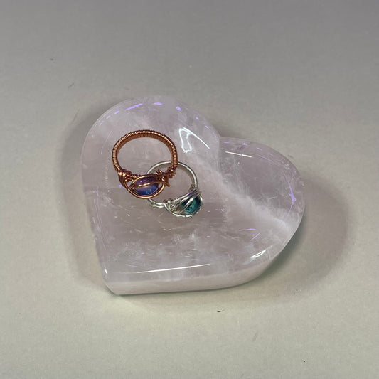 Rose Quartz Heart Bowl