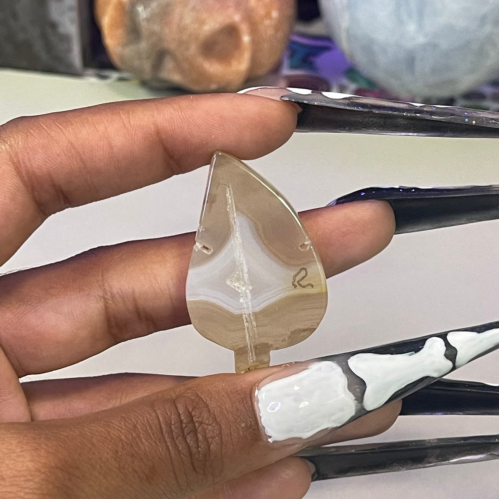 Apricot Agate Leaf
