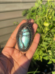 Labradorite Tree of Life Pendant