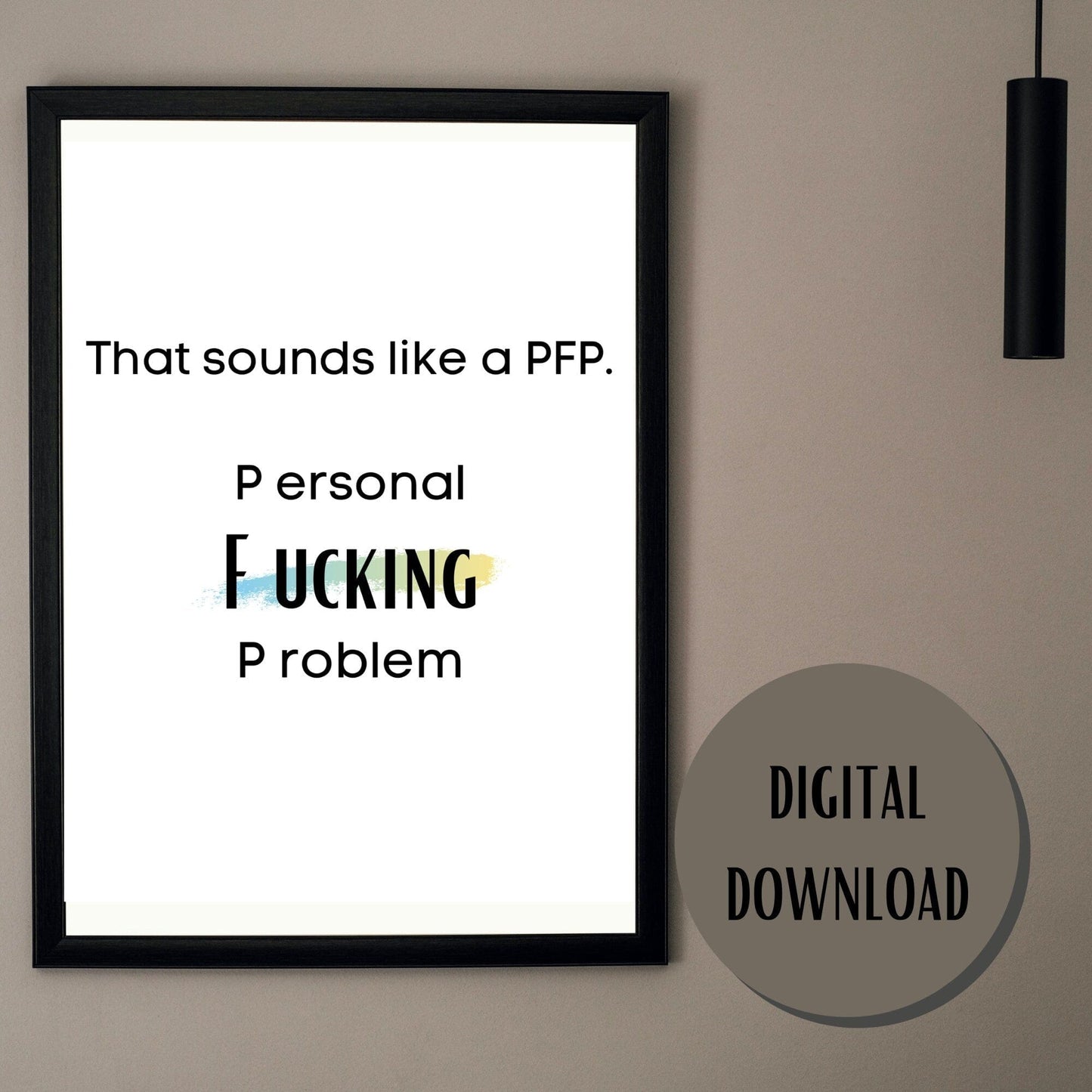 “PFP” Wall Art thehackedunicorn 