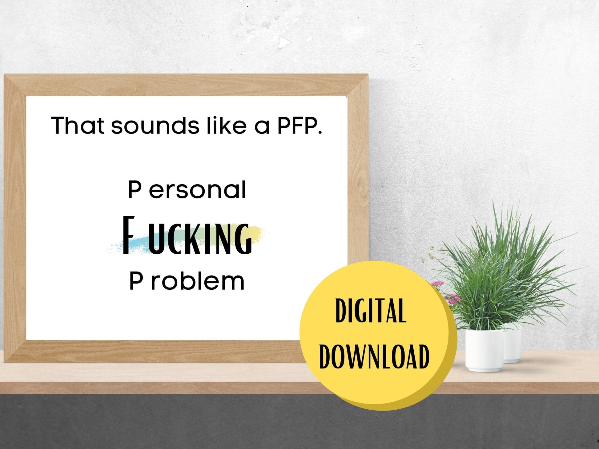 “PFP” Wall Art thehackedunicorn 